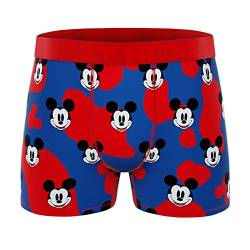 CRAZYBOXER Disney Classic Creative Packaging Boxershorts, Rot/Ausflug, einfarbig (Getaway Solids), Small von CRAZYBOXER