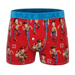 CRAZYBOXER Toy Story Herren Boxershorts, Woody, Large von CRAZYBOXER