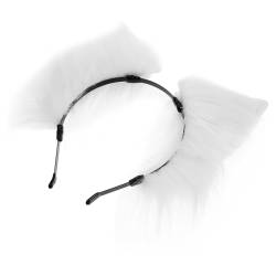 CRILSTYLEO Party-stirnband Dekoratives Stirnband Cosplay-stirnband Stirnband Mit Tierohren Niedliche Haaraccessoires Haarschmuck Für Damen Frauen Stirnband Haarschmuck Für Frauen Weiß Stoff von CRILSTYLEO