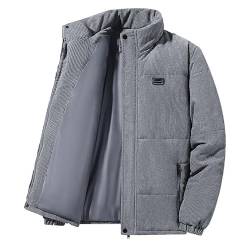 CRITOR Herren-Windbreaker-Cordjacke. Cordjacken mit durchgehendem Reißverschluss. Herren-Wintermantel aus Cord-Fleece von CRITOR