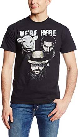 CRYSTAL&CLEAR Men's The Wyatt Family We're Here T-Shirt Black XL von CRYSTAL&CLEAR