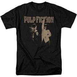 CRYSTAL&CLEAR Pulp Fiction Movie Uma Thurman John Travolta Men's Graphic T Shirt Black M von CRYSTAL&CLEAR