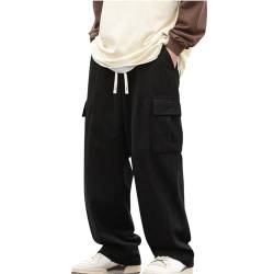 CSHE Retro-Herren-Cordhose Cargohose mit Zusätzlichen Seitentaschen Klassische Cord-Street-Jogginghose Lange Gerade Bein-Freizeithose Perfekt Kombinierbar mit Einer Vielzahl Von Oberteilen Pants von CSHE