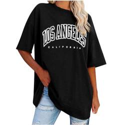 CSKJ Tshirt Damen elegant Kleidung Damen Klamotten Teenager mädchen los Angeles Tshirt Damen Oberteile Sale Angebote Sale Angebote Oversized Tshirt Damen von CSKJ