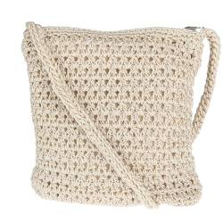 CTM® Damen Crochet Crossbody Handtasche, Elfenbein, 11-11.5 M US Kids von CTM