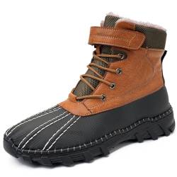 CUTEHEELS Herren High Top Trekkingschuhe, Rutschfeste und Langlebige Outdoor-Turnschuhe mit Verschleißfester Sohle (Braun,44 EU) von CUTEHEELS