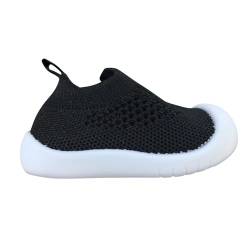 CUTeFiorino Baby-Kleinkindschuhe, Sommersandalen für Herren und Damen, weiche Sohle, atmungsaktive Mesh-Schuhe für, Babyschuhe für 1 bis 3 Lauflernschuhe Junge 20 (Black, 19 Infant) von CUTeFiorino