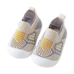 CUTeFiorino Säuglingssocken für und Mädchen, atmungsaktiv, Mesh, für den, rutschfeste Schuhe Sneaker Strümpfe Baby (Yellow, 12-18 Months) von CUTeFiorino