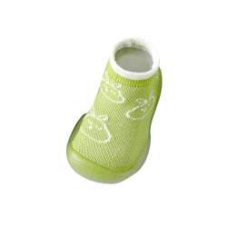 CUTeFiorino Schuhe Kinder Wasserdicht Atmungsaktive Baby-Kleinkindschuhe und -socken aus Mesh für Frühjahr/. Bequeme, rutschfeste Baby-Socken und -Schuhe mit Gummisohle Baby (Green, 25.5 Toddler) von CUTeFiorino