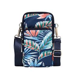 CUTeFiorino Umhängetaschen Damen Blau für Frauen Crossbody Schulter Geldbörse Slots mit Credit Messenger Handy Messenger Bags Damen Umhängetaschen Set (J, One Size) von CUTeFiorino