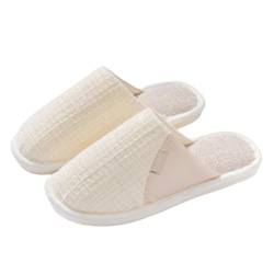 CUTeFiorino [Warmes Upgrade Warme Hausschuhe für Damen, weich und bequem, wärmen Ihre Füße im Winter. Jack Schuhe Damen (White, 36) von CUTeFiorino