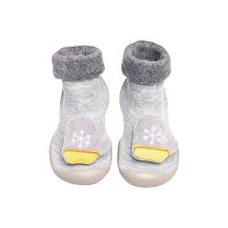 CUTeFiorino Weihnachten Kleinkind Socken und Schuhe Muster Baby Mädchen Schuhe und Socken für 0 bis 3 Baby Schuhe Jungs (Grey, 23 Infant) von CUTeFiorino