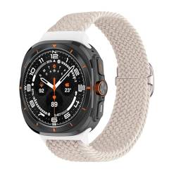 CZKE Correa Uhrenarmband für Samsung Galaxy Watch 7 Ultra, geflochten, 47 mm, dehnbares Nylon-Armband, Watch 7 Ultra, Achat von CZKE