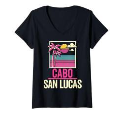 Damen Cabo San Lucas Souvenir Mexiko Reise Urlaub Baja T-Shirt mit V-Ausschnitt von Cabo San Lucas Mexico Souvenir Clothing Apparel