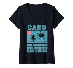 Damen Cabo San Lucas Souvenir Mexiko Reise Urlaub Baja T-Shirt mit V-Ausschnitt von Cabo San Lucas Mexico Souvenir Clothing Apparel