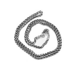 Calefee Silberkette Damen 925, Halskette Herren 75cm 5mm Breit Kette Herren Hip Hop Ohne Anhänger Modeschmuck von Calefee