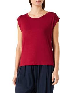 Calvin Klein Damen S/S Wide Neck 000QS6794E Kurzarm T-Shirts, Rot (Red Carpet), S von Calvin Klein