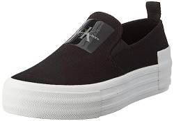 Calvin Klein Jeans Damen Bold Vulc Flatf Slipon Wn Vulkanisierter Sneaker, Schwarz, 39 EU von Calvin Klein Jeans