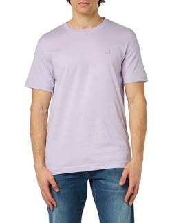 Calvin Klein Jeans Herren T-Shirt Kurzarm Ck Embro Badge Rundhalsausschnitt, Violett (Pastel Lilac), L von Calvin Klein Jeans