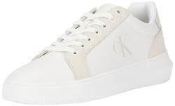 Calvin Klein Jeans Herren Chunky Cupsole Authentic YM0YM01123 Turnschuhe, Weiß (Bright White/Creamy White), 40 EU von Calvin Klein Jeans