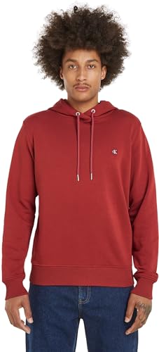 Calvin Klein Jeans Herren Hoodie Embro Badge Hoodie mit Kapuze, Rot (Garnet), L von Calvin Klein Jeans