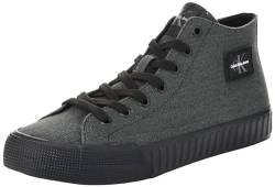 Calvin Klein Jeans Herren Vulcanized Sneaker Skater Vulc Mid Laceup Cs Ml Dif Schuhe, Schwarz (Black), 43 von Calvin Klein Jeans