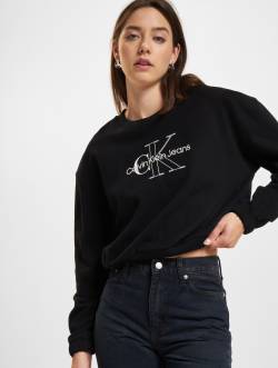 Calvin Klein Jeans Two Tone Monogram Crop Sweater von Calvin Klein Jeans