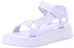 Calvin Klein Jeans Damen Sandalen Webbing Sandal Sommer, Violett (Lavender Blue/Pastel Lilac), 39 von Calvin Klein Jeans