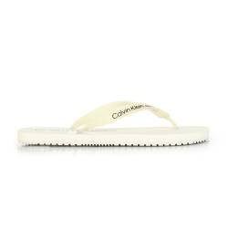 Calvin Klein Jeans für Herren. YM0YM00838 Flip Flops Beach Monogram beige (46), Wohnung, Keine, Lässig, Strandbekleidung von Calvin Klein Jeans