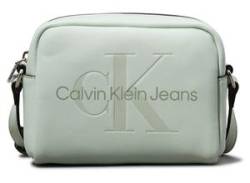 Umhängetasche CALVIN KLEIN JEANS "SCULPTED CAMERA BAG18 MONO" Gr. B/H/T: 18 cm x 13 cm x 7 cm, grün (cameo green) Damen Taschen Handtaschen Citbag Crossbodybag Logoprint Handtasche kleine Tasche Mini Bag von Calvin Klein Jeans