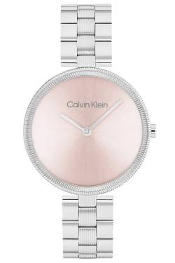 Calvin Klein 25100015 Damenuhr Gleam Stahl/Rosafarben von Calvin Klein