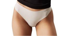 Calvin Klein Damen 3er Pack Strings Thong Mid-Rise Baumwolle mit Stretch von Calvin Klein