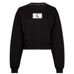 Calvin Klein Damen L/S Sweatshirt 000QS6942E Pullover, Schwarz (Black), XL von Calvin Klein