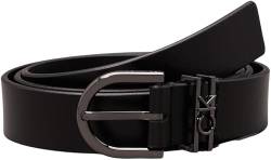 Calvin Klein Damen Gürtel Loop Round Buckle Belt aus Leder von Calvin Klein