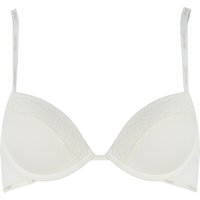 Calvin Klein Flirty Push-up-BH, Bügel, Spitzen-Details, für Damen, weiß, 70A von Calvin Klein