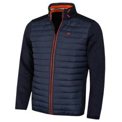 Calvin Klein Herren CK Hybrid Insulate Leichte Jacke - Marine/Orange - S von Calvin Klein