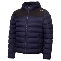 Calvin Klein Herren Gepolsterte Wasserabweisende Jacke - Marine/Schwarz - XXL von Calvin Klein