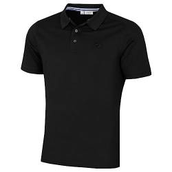 Calvin Klein Herren North Coast Feuchtigkeitsdochtes Poloshirt - Schwarz - L von Calvin Klein