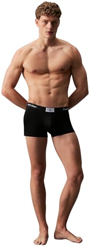 Calvin Klein Herren Taille, 3 Stück Unterhose mit niedriger Leibhöhe, Schwarz, Dahlie, Griffin, M (3er Pack) von Calvin Klein