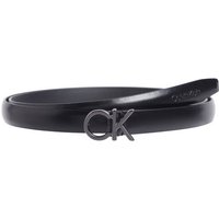 Calvin Klein Ledergürtel CK THIN BELT 1.5CM mit Logoprägung als Schließe von Calvin Klein