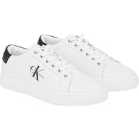 Calvin Klein Sneaker, Logo, Leder, für Herren, weiß, 41 von Calvin Klein