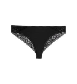 Calvin Klein für Damen. 000QF5152E Brasilianische Schlüpfer Flirty schwarz (S), Heimtextilien, Baumwolle, Nylon von Calvin Klein