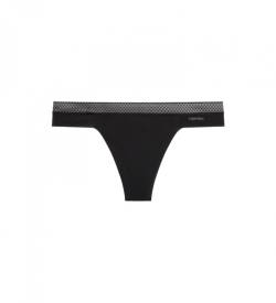 Calvin Klein für Damen. 000QF6307E Tanga Seductive Comfort schwarz (M), Heimtextilien, Mikrofaser, Nachhaltig von Calvin Klein