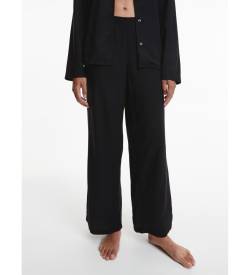 Calvin Klein für Damen. 000QS6850E Schwarze Pyjamahose (L), Heimtextilien, Viskose von Calvin Klein