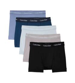 Calvin Klein für Herren. 000NB2877A Set mit 5 mehrfarbigen Boxershorts (S), Heimtextilien, Baumwolle von Calvin Klein