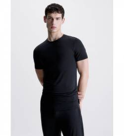 Calvin Klein für Herren. 000NM2232A Ultra Soft Pyjama-Oberteil schwarz (S), Heimtextilien, Modal, Elastan, Nachhaltig von Calvin Klein