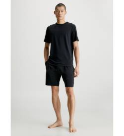 Calvin Klein für Herren. 000NM2428E Baumwoll-Stretch-Pyjama schwarz (S), Heimtextilien, Baumwolle, Kurzarm von Calvin Klein