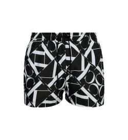 Calvin Klein für Herren. KM0KM00968 Schwarze Badeshorts mit Kordelzug (XL), Strandbekleidung, Recyceltes Polyester von Calvin Klein