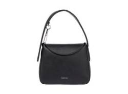 Handtasche CALVIN KLEIN "SOFT SCULPT MINI BAG" Gr. B/H/T: 19 cm x 15,5 cm x 8 cm, schwarz (ck black) Damen Taschen Handtasche Henkeltasche von Calvin Klein