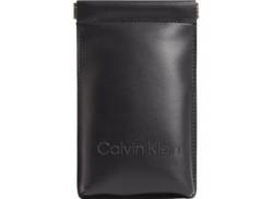 Handytasche CALVIN KLEIN "CK SET PHONE CROSSBODY" Gr. B/H/T: 11cm x 18cm x 0,5cm, schwarz (ck, schwarz), Damen, Textil, Polyurethan, Taschen, Tasche Damen Umhängetasche Recycelte Materialien von Calvin Klein